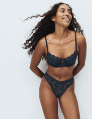 2pk Cleo Sequin Lace Miami Knickers