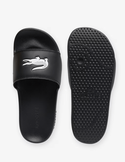 Leather Flat Footbed Sliders