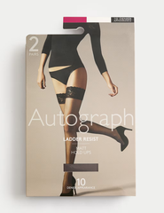 2pk 10 Denier Ladder Resist Matt Hold-Ups