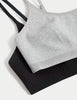 2pk Cotton First Bra Crop Tops