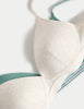 2pk Non Wired Cotton Rich Ribbed First Bras AA-D