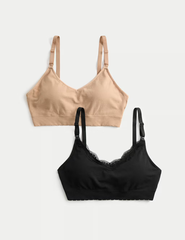 2pk Seamless Non Wired Nursing Bra