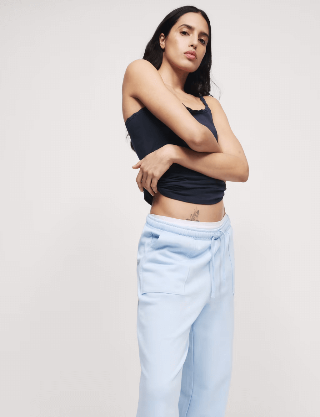 3pk Cotton Rich Lace Trim Vests