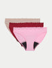 3pk Heavy Absorbency Period Bikini Knickers