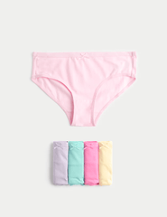 5pk Cotton with Stretch Knickers (2-14 Yrs)