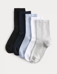 5pk Super Soft Ankle High Socks
