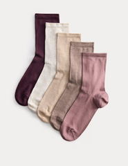 5pk Super Soft Ankle High Socks