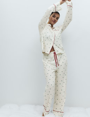 Cotton Modal Printed Revere Pyjama Set