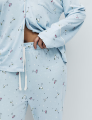 Cotton Modal Printed Revere Pyjama Set