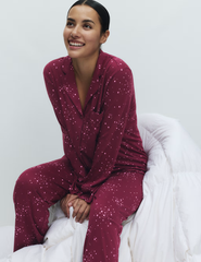 Cotton Modal Printed Revere Pyjama Set