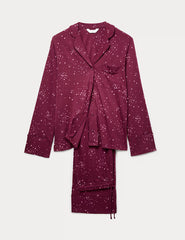 Cotton Modal Printed Revere Pyjama Set