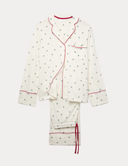 Cotton Modal Printed Revere Pyjama Set