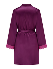 Dusk Lace Trim Dressing Gown