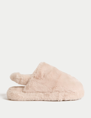 Faux Fur Mule Slippers
