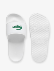 Leather Flat Footbed Sliders