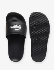 Leather Flat Footbed Sliders