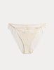 Monaco Embroidery Tanga High Leg Knickers