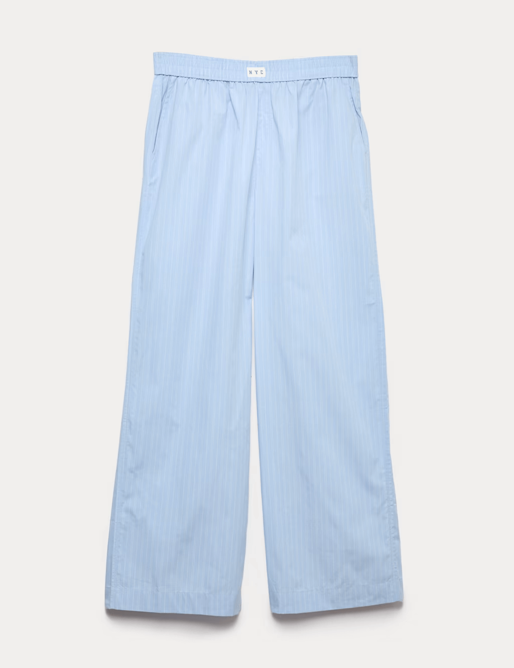 Pure Cotton Striped Wide Leg Pyjama Bottoms